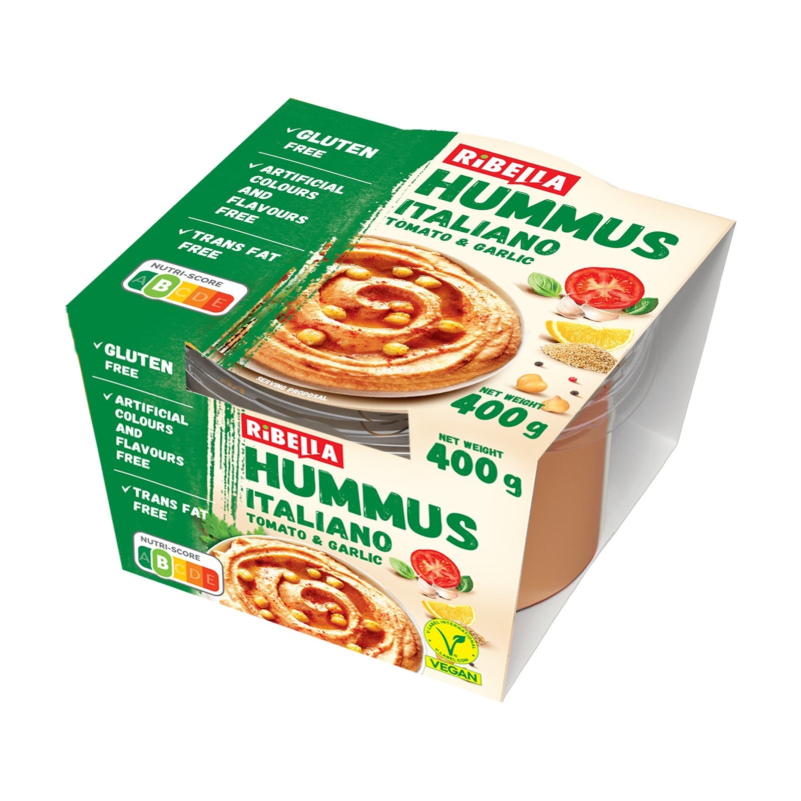 Χούμους Ribella Italiano Vegan Χωρίς Γλουτένη 400g