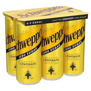 SCHWEPPES | Soft Drink Lemonade Can 6x330ml
