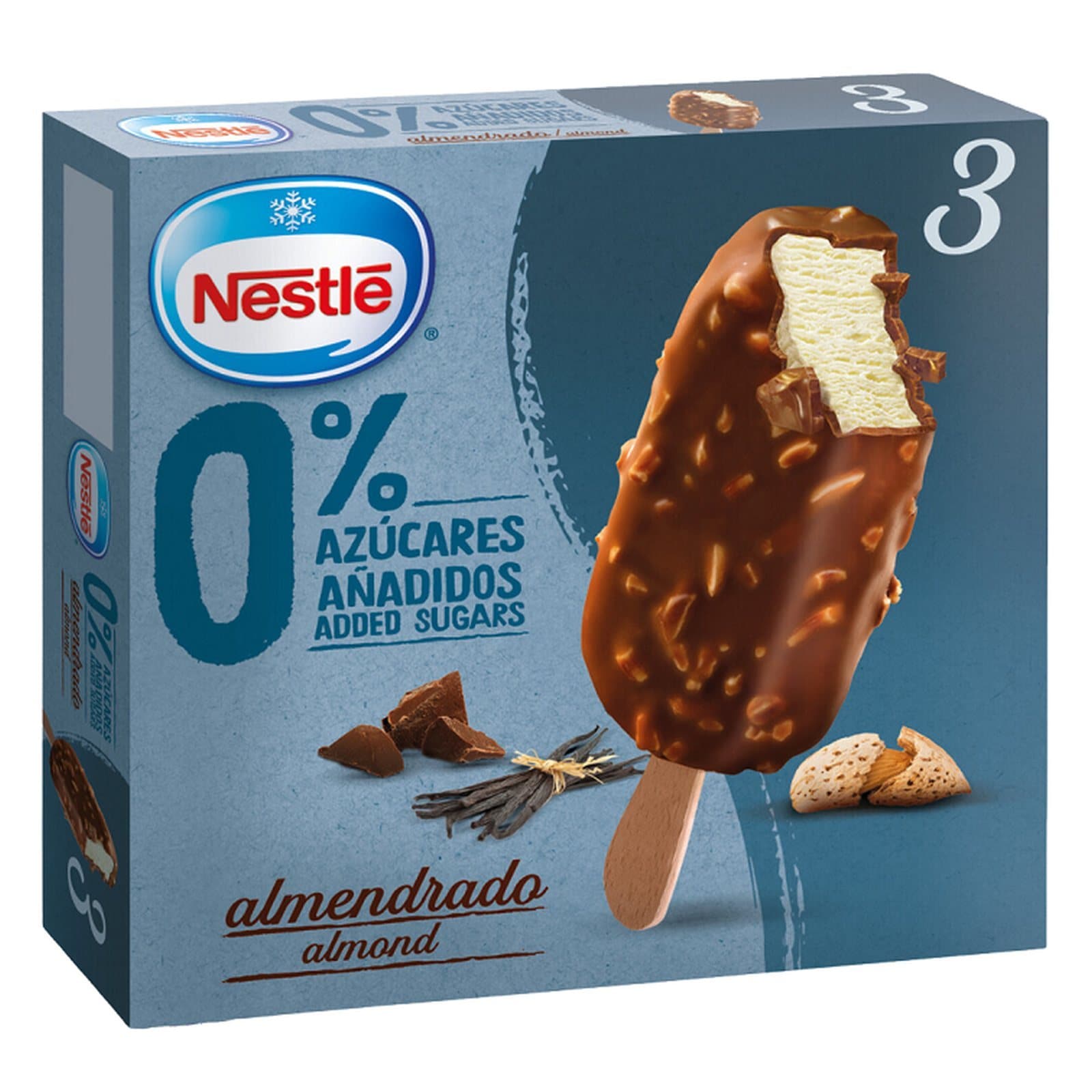 Παγωτό Ξυλάκι Βανίλια Αμύγδαλο 3x54g