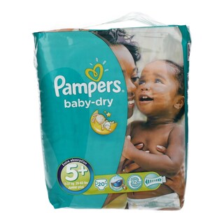 PAMPERS | BABY DRY | ΠΑΝΕΣ ΜΩΡΟΥ JUNIOR PLUS No 5+ 20 ΤΕΜ