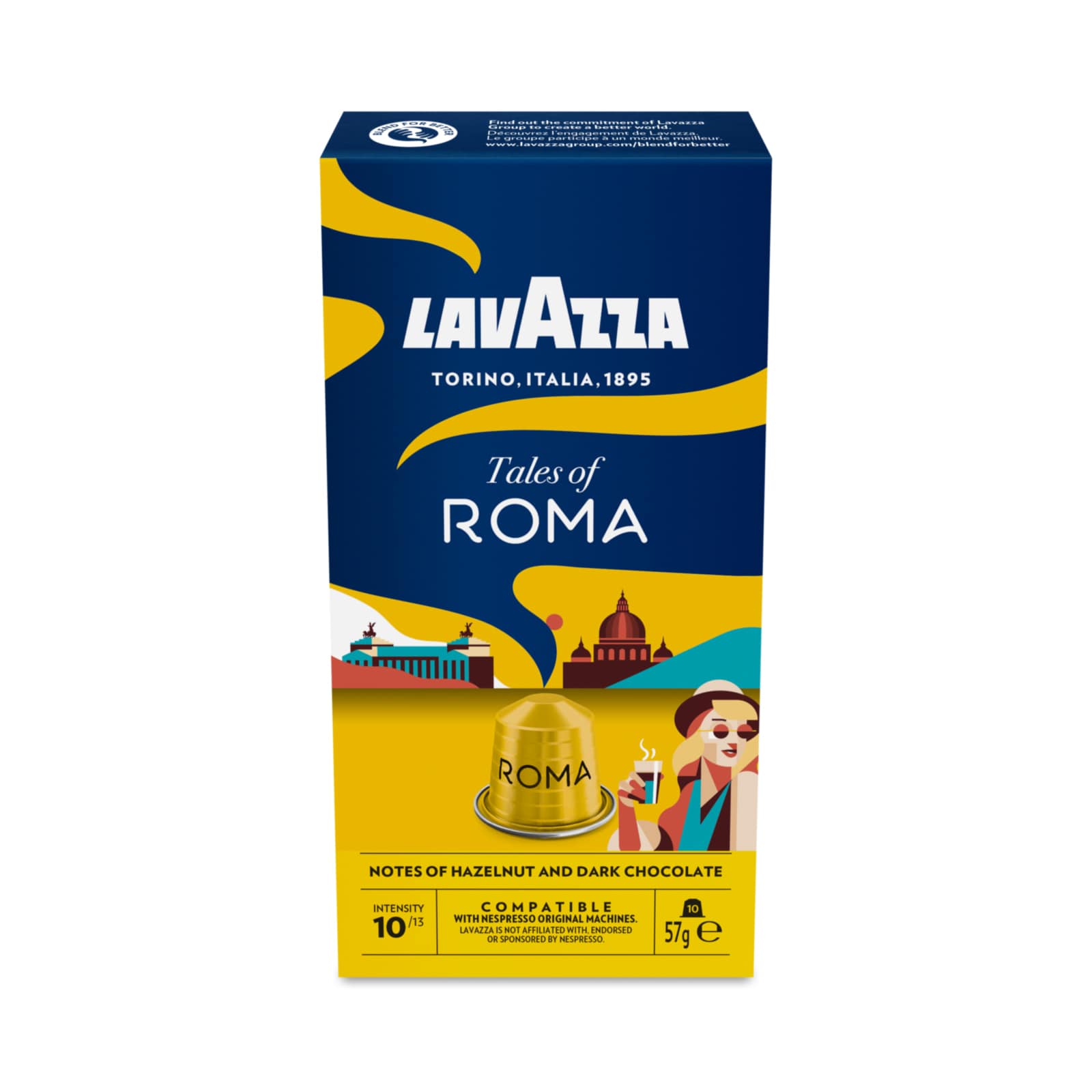 LAVAZZA Κάψουλες Καφέ Espresso Roma 10x5.7g