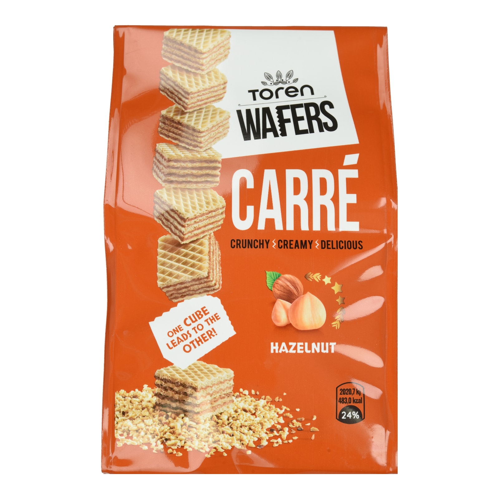 TOREN CARRE Γκοφρέτα Φουντούκι 125g