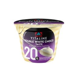 VITALINE | Επιδόρπιο Γάλακτος Πρωτείνης Πουτίγκα Διπλή Λευκή Σοκολάτα 200g