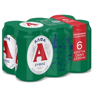 ΑΛΦΑ | Μπύρα Lager Κουτί 6x330ml