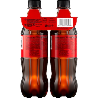 COCA COLA | ZERO | Αναψυκτικό Cola Zero Φιάλη 4x500ml