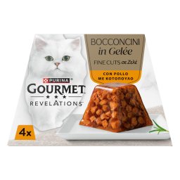 GOURMET | Γατοτροφή Revelations Fine Cuts Κοτόπουλο σε Ζελέ 4x57g