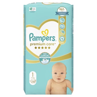 PAMPERS | Πάνες Μωρού Premium Care Νο1 50 Τεμάχια