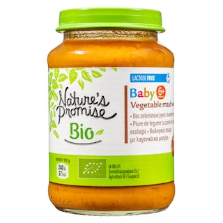 NATURES PROMISE BIO | Παιδική Τροφή Bio Πουρές Λαχανικών με Μοσχάρι 190g