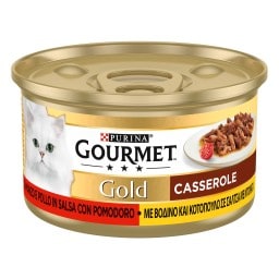 GOURMET | GOLD | Γατοτροφή Βοδινό Κοτόπουλο Σε Σάλτσα Ντομάτας 85 gr