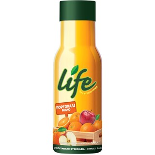 LIFE | Φυσικός Χυμός Μήλο Πορτοκάλι 1.5lt