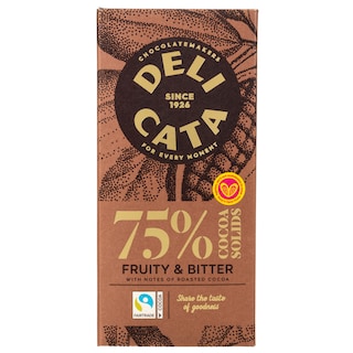 DELICATA | Μαύρη Σοκολάτα 75% Κακάο 100g
