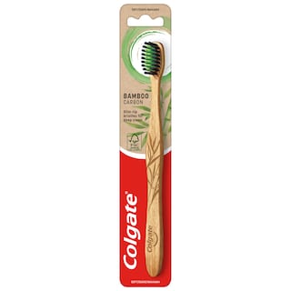 COLGATE | Οδοντόβουρτσα Bamboo Carbon Μαλακή 1 Τεμάχιο