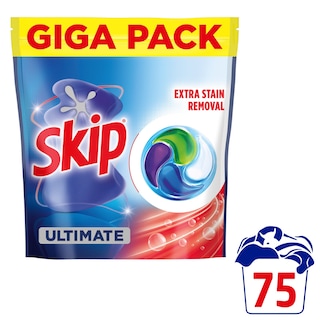 SKIP | Κάψουλες Πλυντηρίου Ρούχων Ultimate Extra Strain Removal 75 Τεμάχια