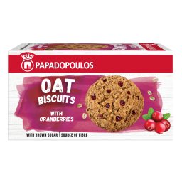 ΠΑΠΑΔΟΠΟΥΛΟΥ | Μπισκότα Βρώμης Cranberries 155g