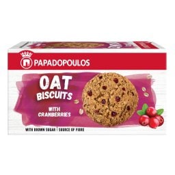 ΠΑΠΑΔΟΠΟΥΛΟΥ | Μπισκότα Βρώμης Cranberries 155g