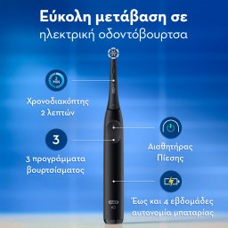 ORAL B | Ηλεκτρική Οδοντόβουρτσα iO2 Black 1 Τεμάχιο