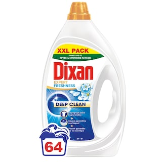 DIXAN | Υγρό Πλυντηρίου Ρούχων Expert Freshness 64 Μεζούρες