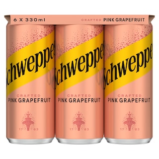 SCHWEPPES | Soft Drink Pink Grapefruit Can 6x330ml