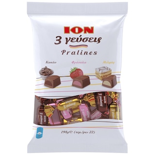 ΙΟΝ | Σοκολατάκια 3 Γεύσεις 198g