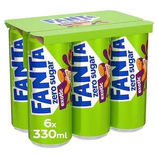 FANTA | Αναψυκτικό Exotic Zero Sugar 6x330ml