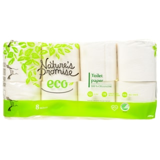 NATURE'S PROMISE | Χαρτί Υγείας Eco 3 Φύλλα 8 Ρολά 733g