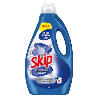 SKIP | Yγρό Πλυντηρίου Ρούχων Ultimate Extra Stain Removal 78 Μεζούρες