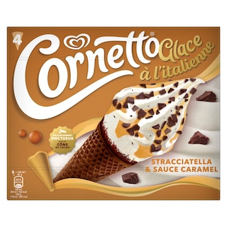 CORNETTO | Παγωτό Soft Stracciatella 4x81g