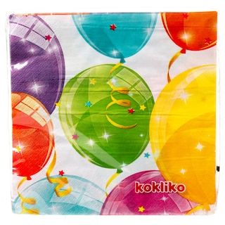 DECORATA | Χαρτοπετσέτες Sparkling Balloons 33x33cm 65g