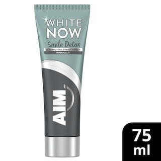 AIM | WHITE NOW | Οδοντόκρεμα Smile Detox Άμεση Λεύκανση 75ml
