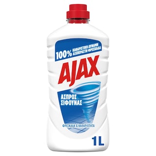 AJAX | ΑΣΠΡΟΣ ΣΙΦΟΥΝΑΣ | Floor Cleaner Tornado Classic 1lt