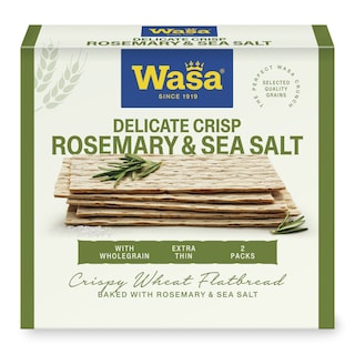 WASA | Φρυγανιές Delicate Crisp Δενδρολίβανο & Αλάτι 190gr