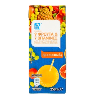 ΑΒ | Χυμός 9 Φρούτα 7 Βιταμίνες 250ml