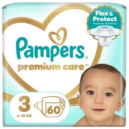 PAMPERS | Πάνες Μωρού Premium Care Νο3 60 Τεμάχια