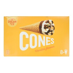 DREAM & CO | Παγωτό Χωνάκι Βανίλια 8x69.5g