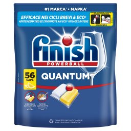 FINISH | Κάψουλες Πλυντηρίου Πιάτων Quantum Allin1 Λεμόνι 56 Τεμάχια