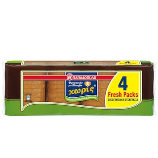 ΠΑΠΑΔΟΠΟΥΛΟΥ | Φρυγανιές Σίκαλης Χωρίς 4x80g