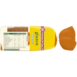 ΠΑΠΑΔΟΠΟΥΛΟΥ | Toast Bread White Slices Gluten Free 300g