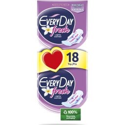 EVERY DAY | Σερβιέτες Fresh Ultra Plus Maxi Night 18 Τεμάχια