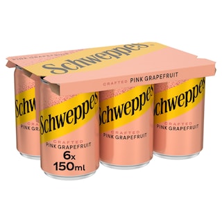 SCHWEPPES | Αναψυκτικό Pink Grapefruit Κουτί 6x150ml