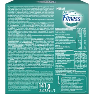 FITNESS | Μπάρες Δημητριακών Cookies & Cream 6 X 23.5gr