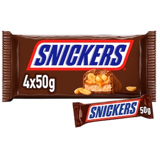 SNICKERS | Σοκολάτα Γάλακτος Καραμέλα Φυστίκι 4x50g