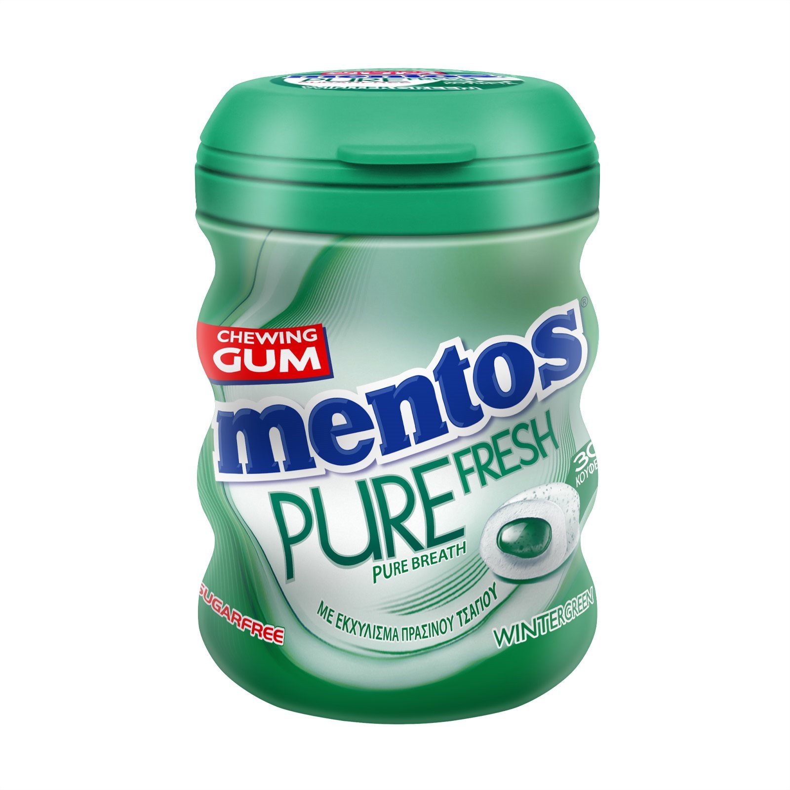 MENTOS Τσίχλες Pure Fresh Wintergreen 60g