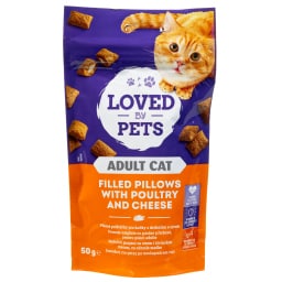 LOVED BY PETS | Σνακ Γάτας Πουλερικά και Τυρί 50g