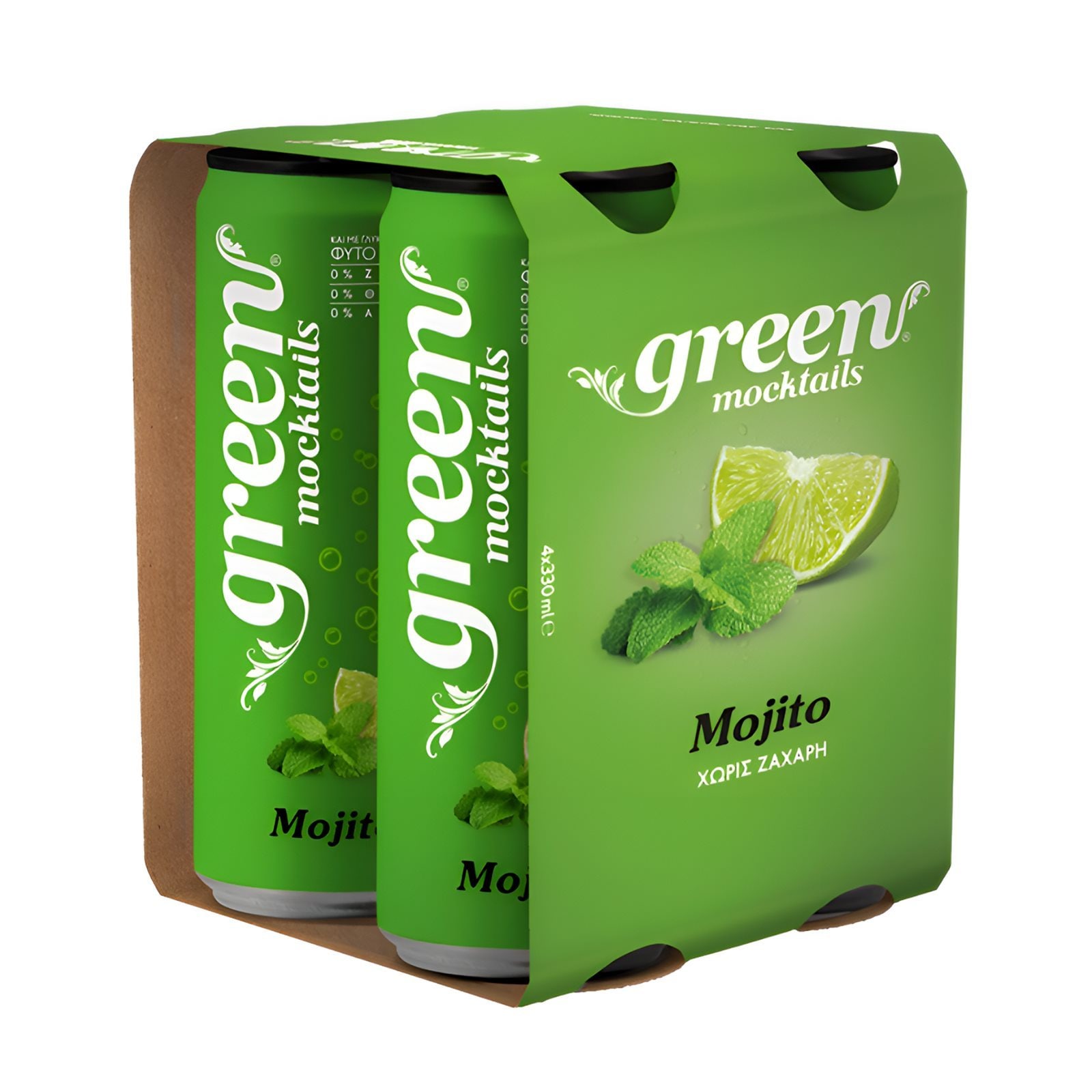GREEN Αναψυκτικό Mocktail Mojito με Στέβια 4x330ml