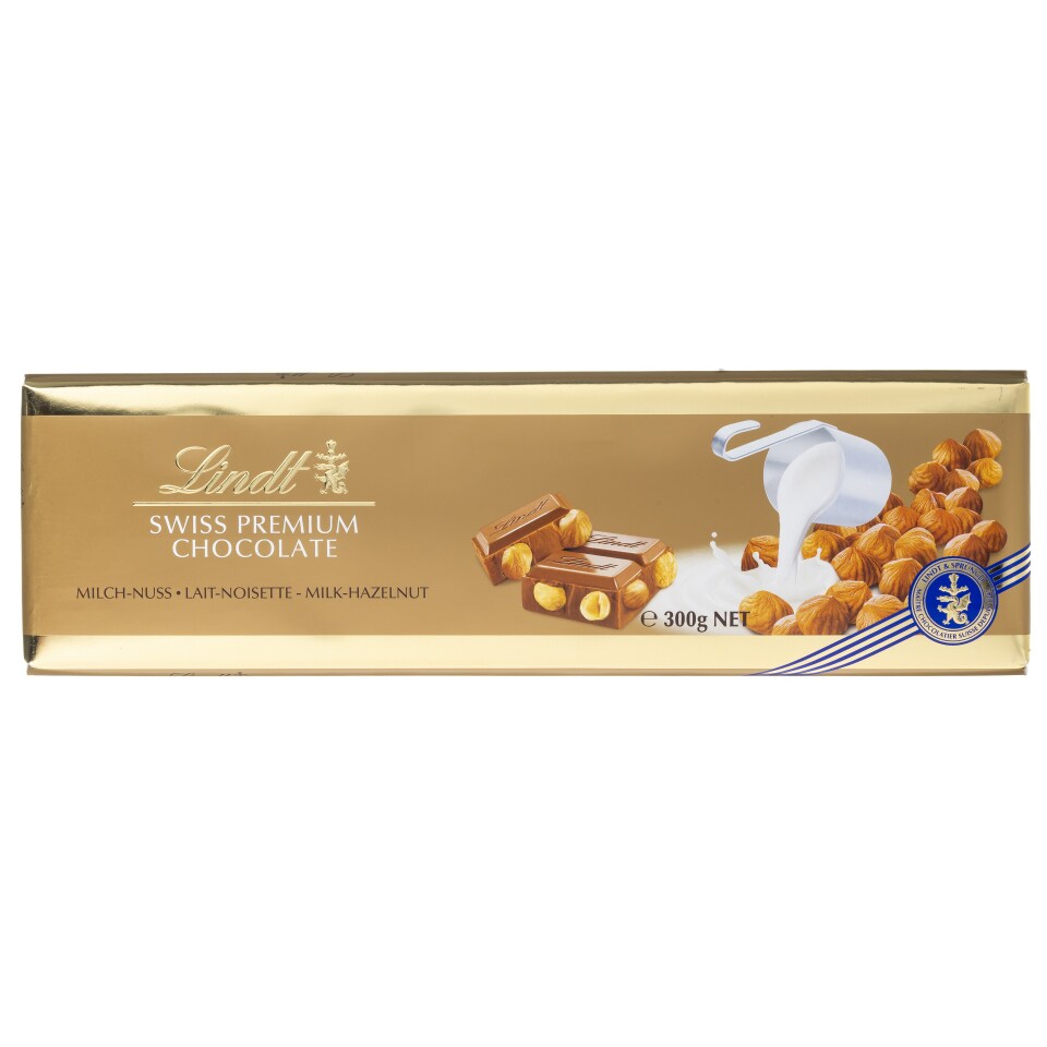 LINDT Σοκολάτα Γάλακτος Φουντούκι 300g