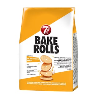 7DAYS | Bake Rolls Ιταλικό Τυρί Σκόρδο 150g