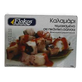 FLOKOS | ΚΑΛΑΜΑΡΙ ΠΙΚΑΝΤΙΚΟ ΤΕΜΑΧΙΣΜΕΝΟ 120 GR