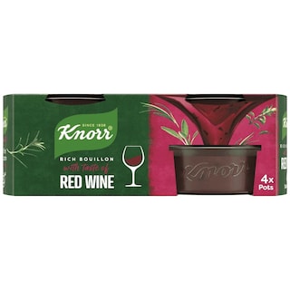 KNORR | Σπιτικός Ζωμός Κόκκινου Κρασιού 4x26g