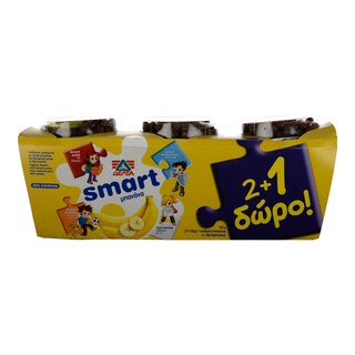 SMART | YOGHURT WITH FRUITS ΜΠΑΝΑΝΑ 2 X 145 GR