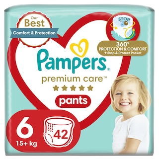 PAMPERS | Πάνες Βρακάκι Μωρού Premium Care Pants Νο6 42 Τεμάχια
